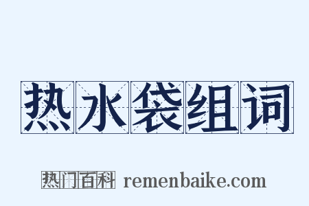 热水袋组词是什么意思的图片